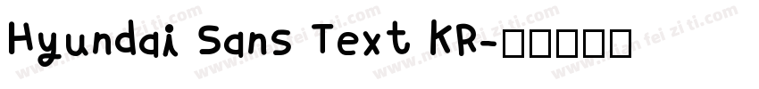 Hyundai Sans Text KR字体转换